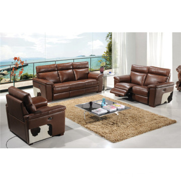 Wohnzimmer Sofa mit modernem echtem Leder Sofa Set (928)